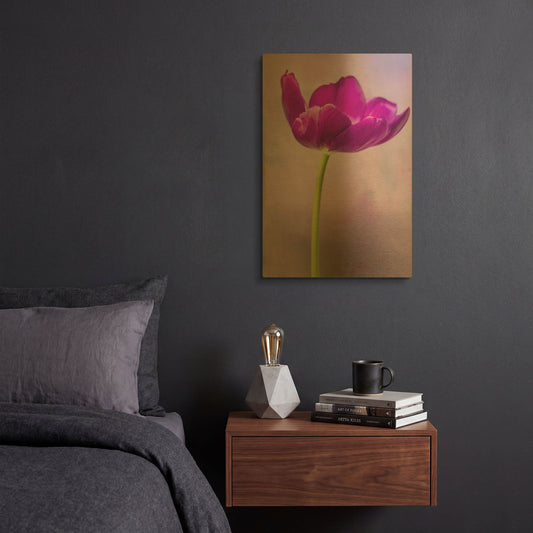 'Purple Majesty' By Pamela Plummer Gold Metal Wall Art