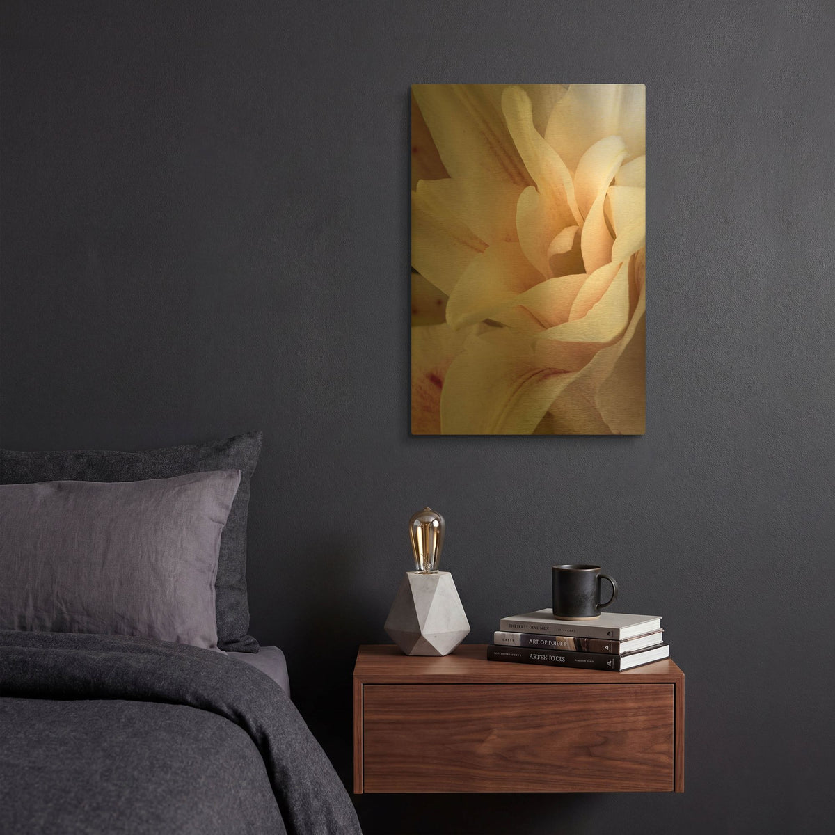 'They Called Her Baby Lily' By Pamela Plummer Gold Metal Wall Art