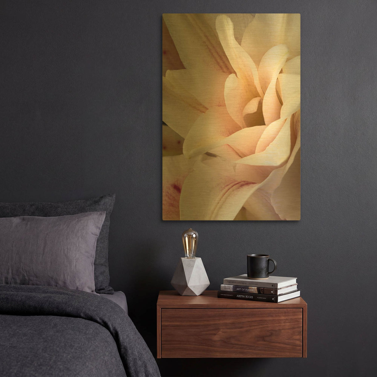 'They Called Her Baby Lily' By Pamela Plummer Gold Metal Wall Art