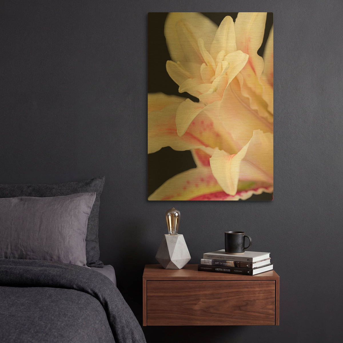 'They Called Her Lily' By Pamela Plummer Gold Metal Wall Art