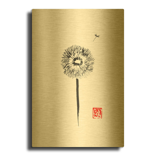 'Pissenlit' By Pechane Gold Metal Wall Art
