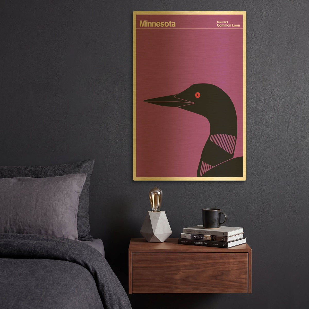 'Montague Posters 2' By Print Collection Gold Metal Wall Art