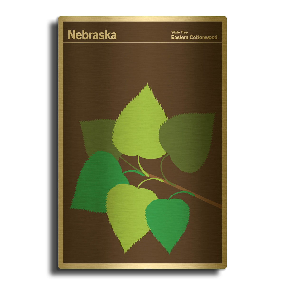 'Montague Posters 3' By Print Collection Gold Metal Wall Art