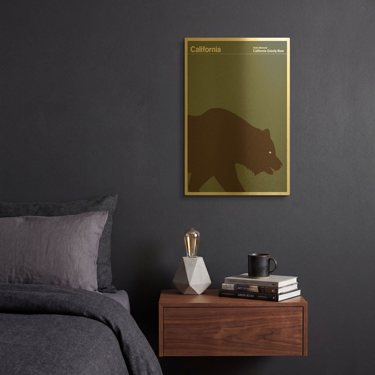 'Montague Posters 4' By Print Collection Gold Metal Wall Art