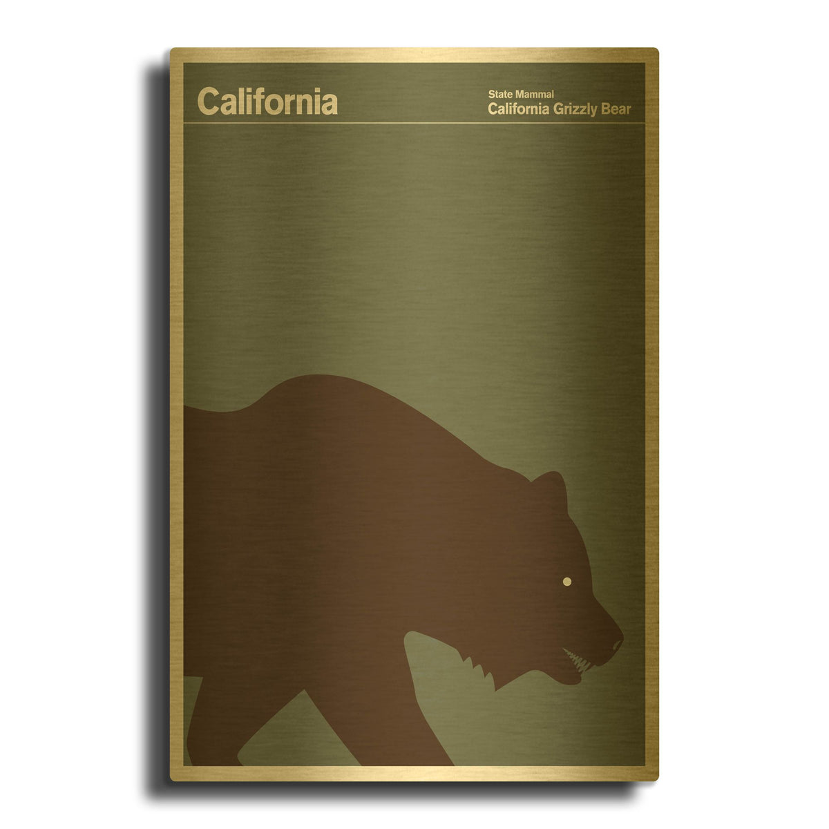 'Montague Posters 4' By Print Collection Gold Metal Wall Art