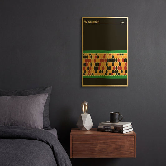 'Montague Posters 5' By Print Collection Gold Metal Wall Art