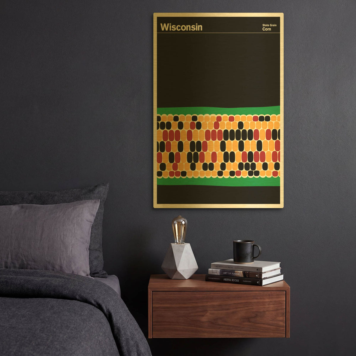 'Montague Posters 5' By Print Collection Gold Metal Wall Art