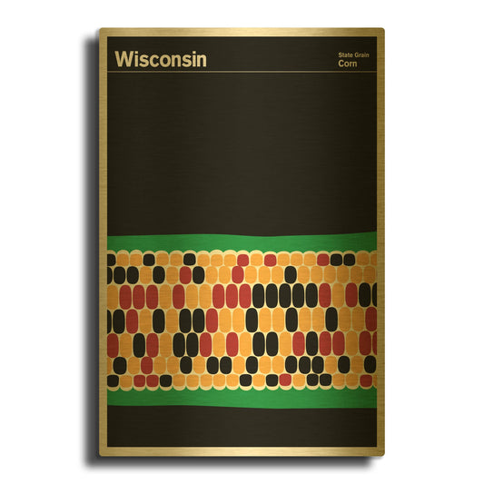 'Montague Posters 5' By Print Collection Gold Metal Wall Art