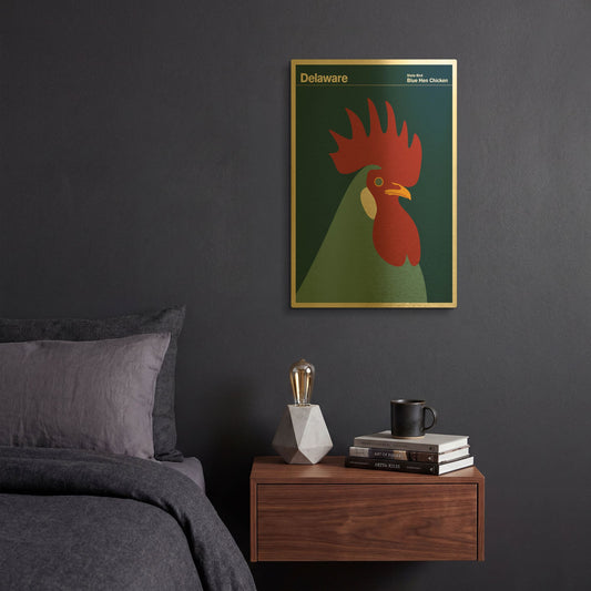 'Montague Posters 6' By Print Collection Gold Metal Wall Art