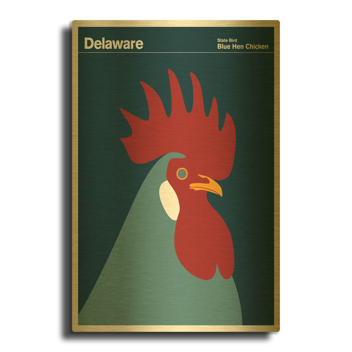 'Montague Posters 6' By Print Collection Gold Metal Wall Art