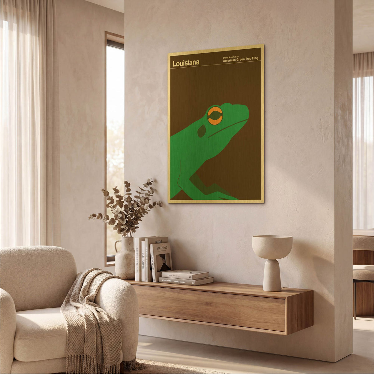 'Montague Posters 8' By Print Collection Gold Metal Wall Art