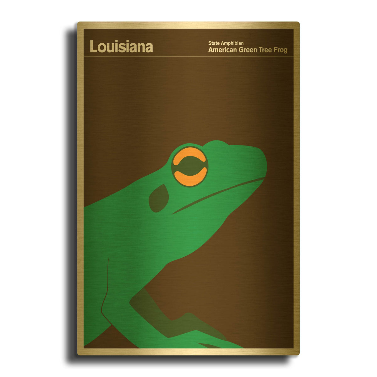 'Montague Posters 8' By Print Collection Gold Metal Wall Art