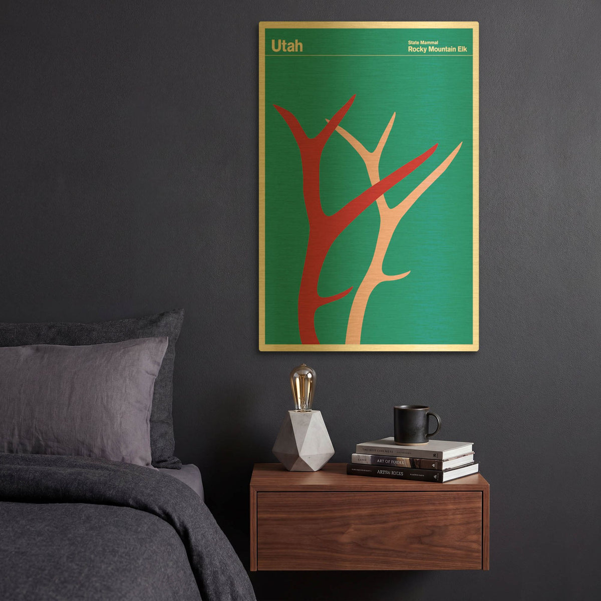 'Montague Posters 9' By Print Collection Gold Metal Wall Art