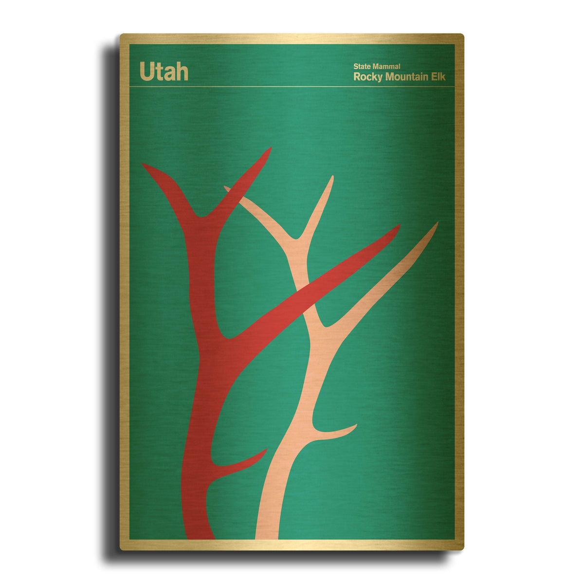 'Montague Posters 9' By Print Collection Gold Metal Wall Art