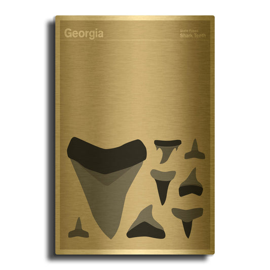 'Montague Posters 10' By Print Collection Gold Metal Wall Art