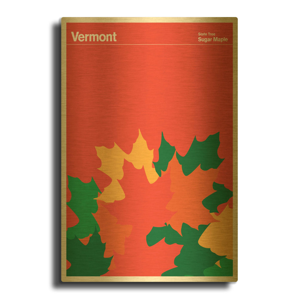 'Montague Posters 12' By Print Collection Gold Metal Wall Art