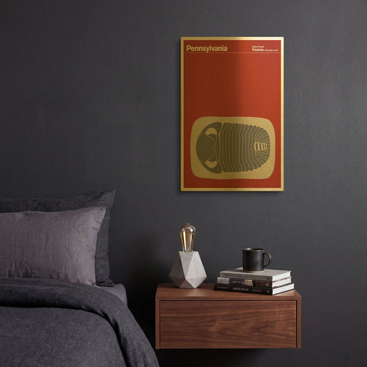 'Montague Posters 15' By Print Collection Gold Metal Wall Art