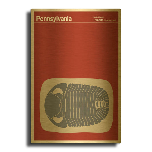'Montague Posters 15' By Print Collection Gold Metal Wall Art