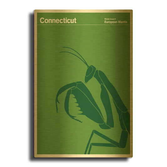 'Montague Posters 17' By Print Collection Gold Metal Wall Art