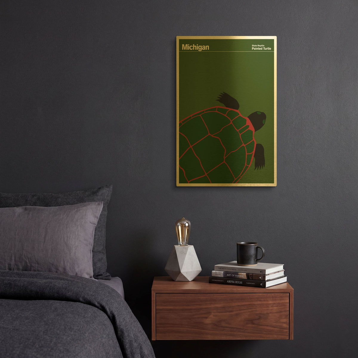 'Montague Posters 19' By Print Collection Gold Metal Wall Art