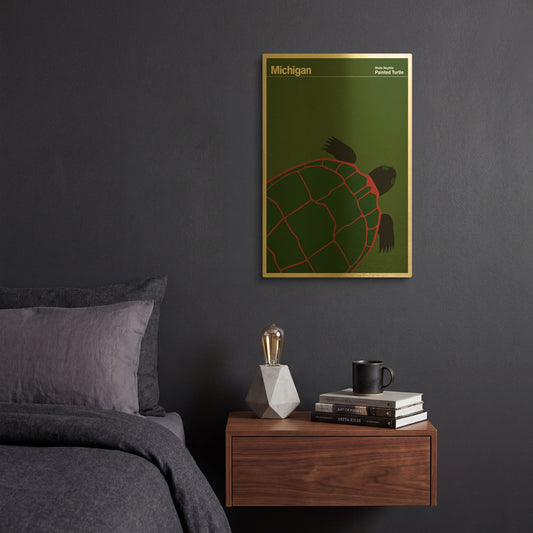 'Montague Posters 19' By Print Collection Gold Metal Wall Art