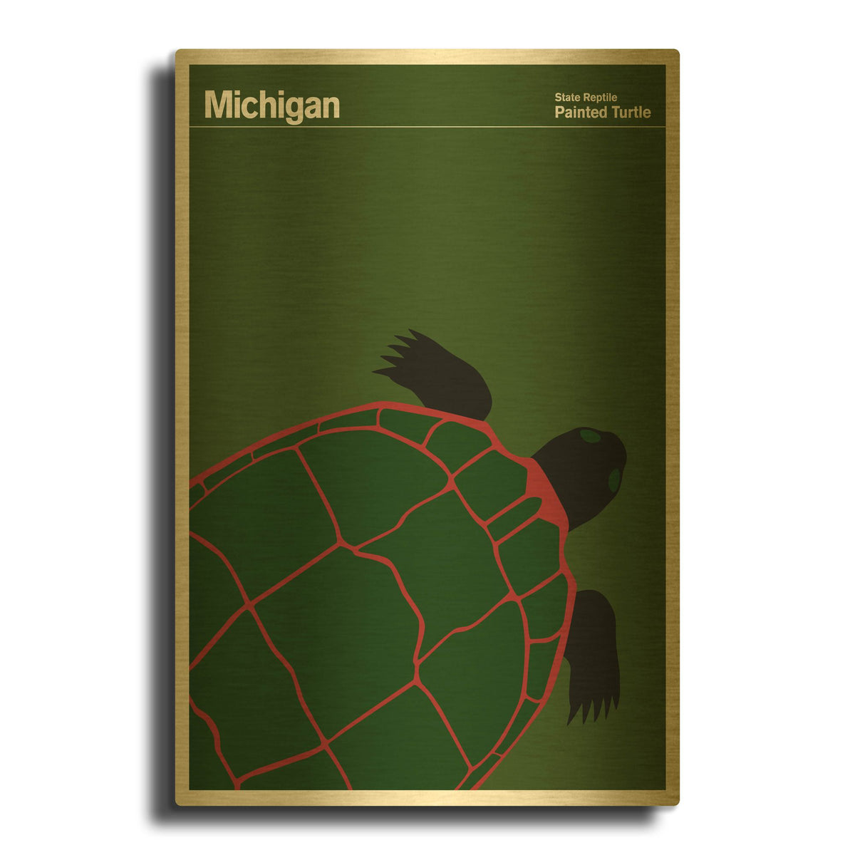 'Montague Posters 19' By Print Collection Gold Metal Wall Art
