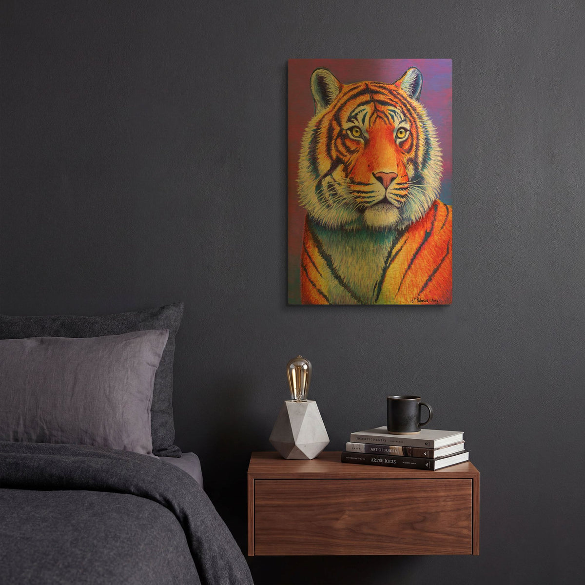 'Fiery Beauty' By Rebecca Wang Art Gold Metal Wall Art