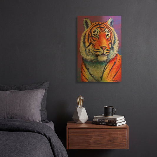 'Fiery Beauty' By Rebecca Wang Art Gold Metal Wall Art