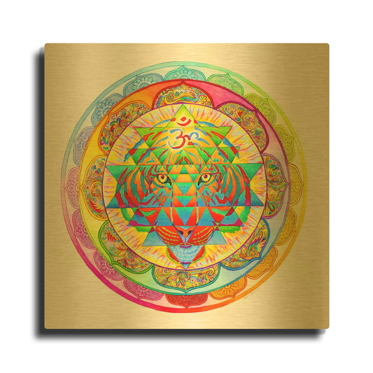 'Inner Strength' By Rebecca Wang Art Gold Metal Wall Art