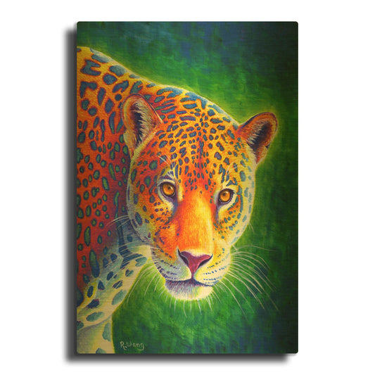 'Light in the Rainforest' By Rebecca Wang Art Gold Metal Wall Art