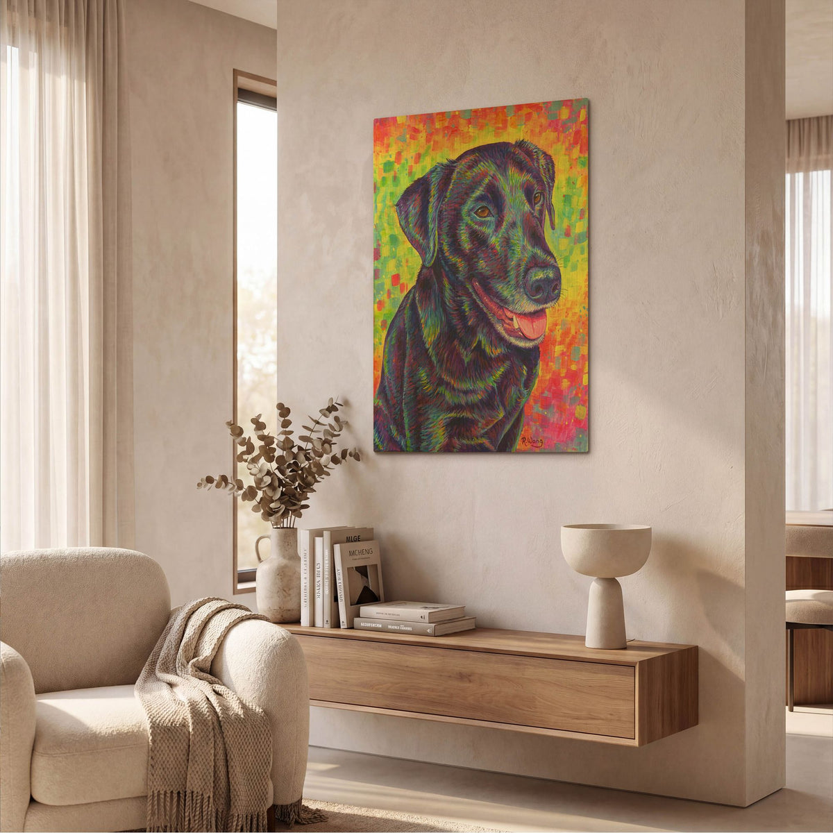 'Happy Go Lucky' By Rebecca Wang Art Gold Metal Wall Art