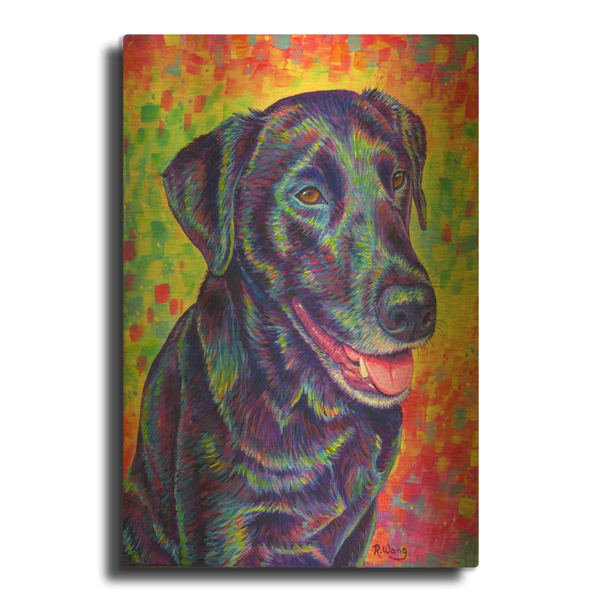 'Happy Go Lucky' By Rebecca Wang Art Gold Metal Wall Art