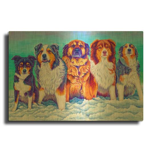 'The Gang' By Rebecca Wang Art Gold Metal Wall Art
