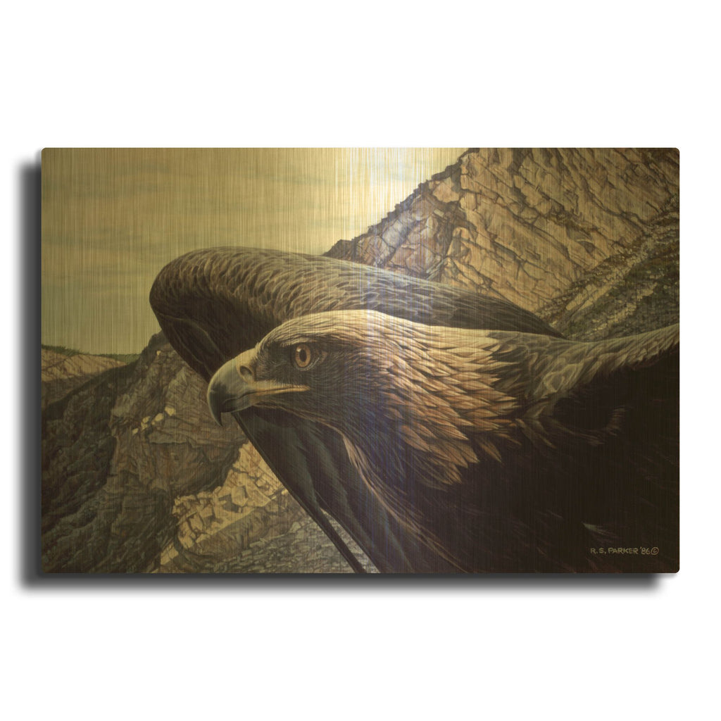 'Golden Eagle 2' By Ron Parker Gold Metal Wall Art