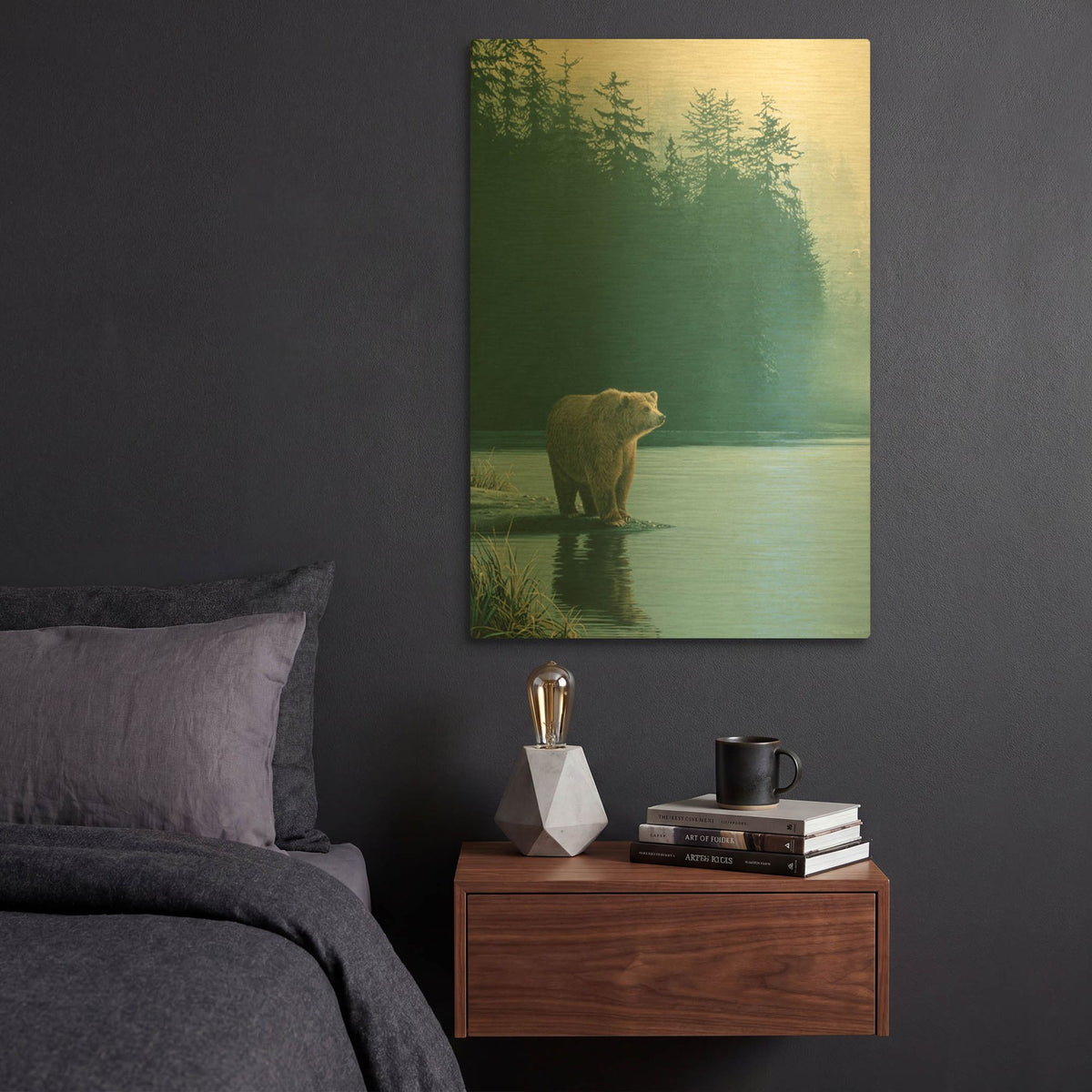 'Coastal Morning' By Ron Parker Gold Metal Wall Art