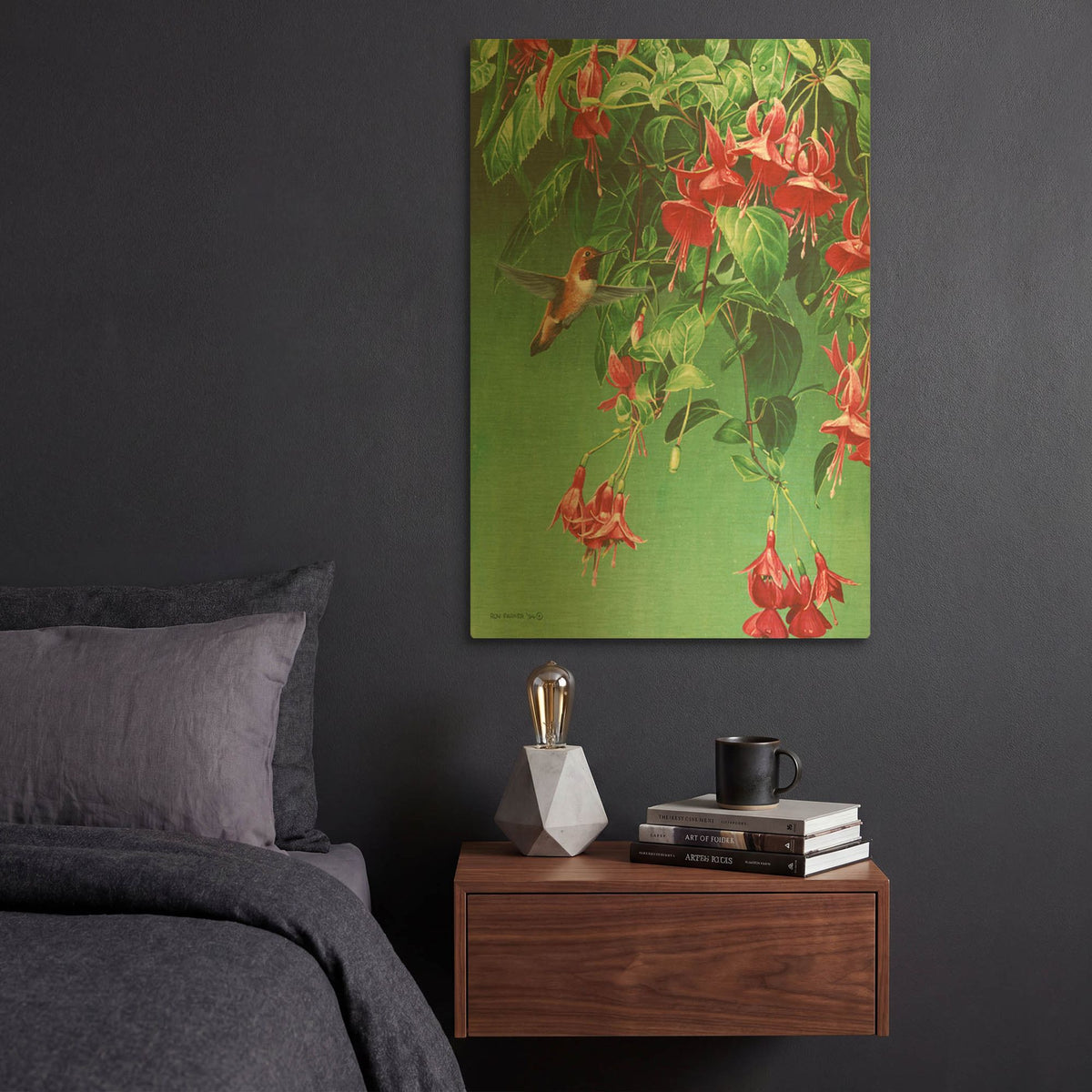 'The Hanging Basket' By Ron Parker Gold Metal Wall Art