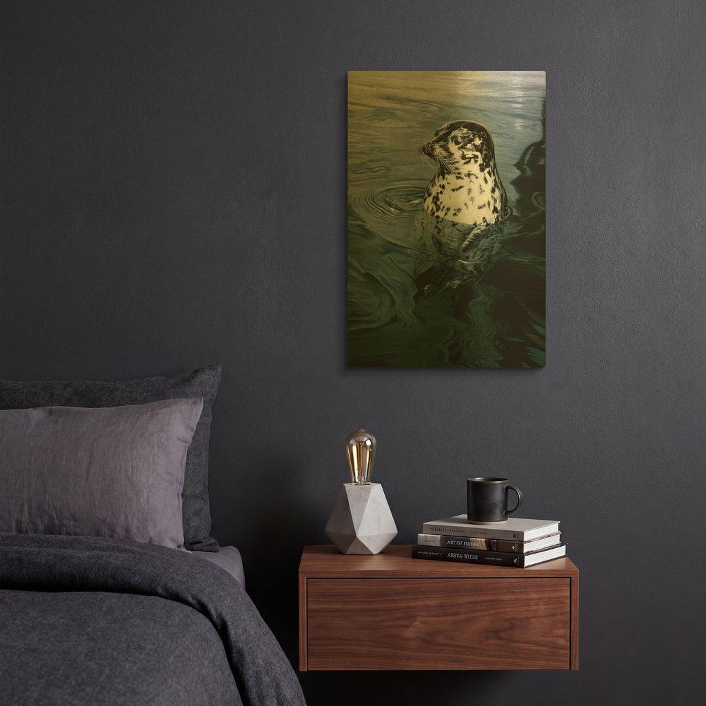 'Harbor Seal' By Ron Parker Gold Metal Wall Art