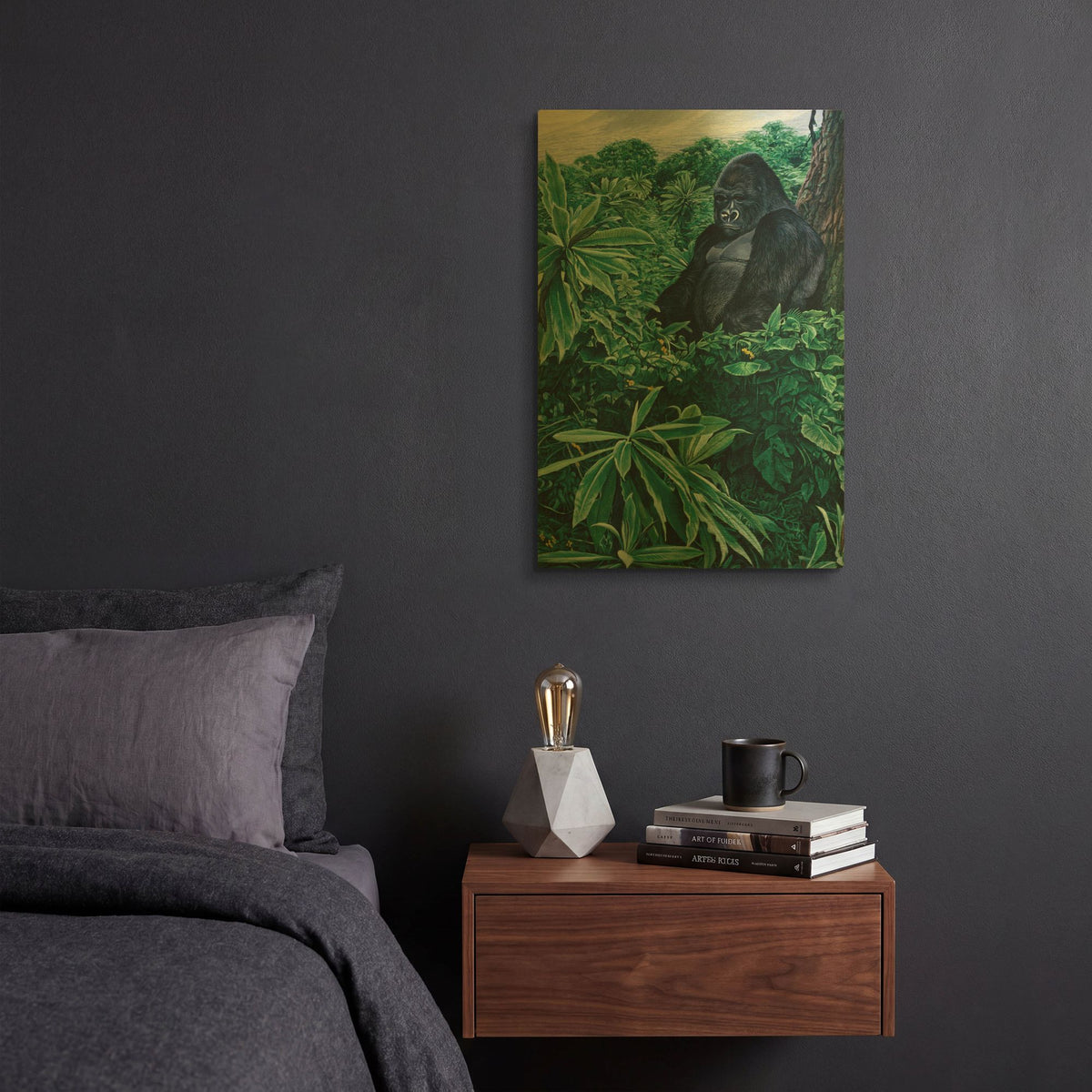 'Gorilla' By Ron Parker Gold Metal Wall Art