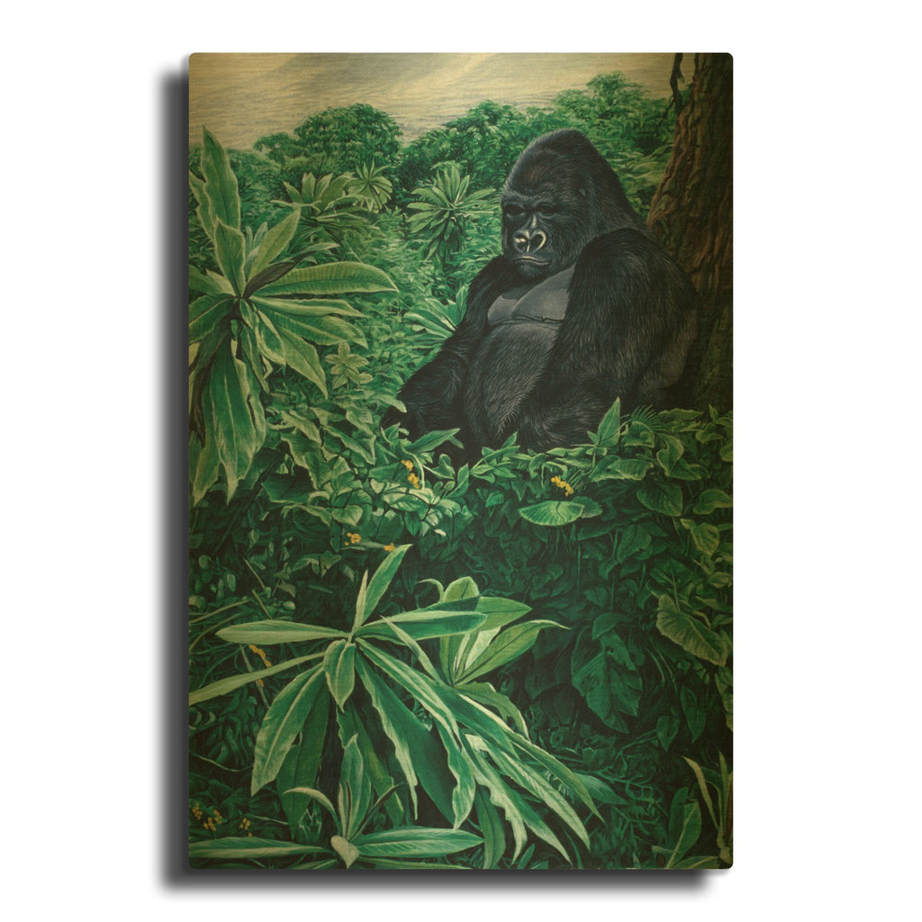 'Gorilla' By Ron Parker Gold Metal Wall Art