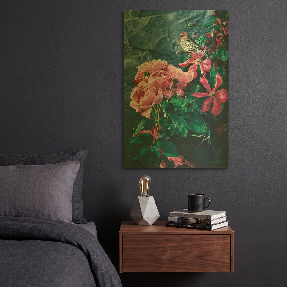 'Walled Garden' By Ron Parker Gold Metal Wall Art