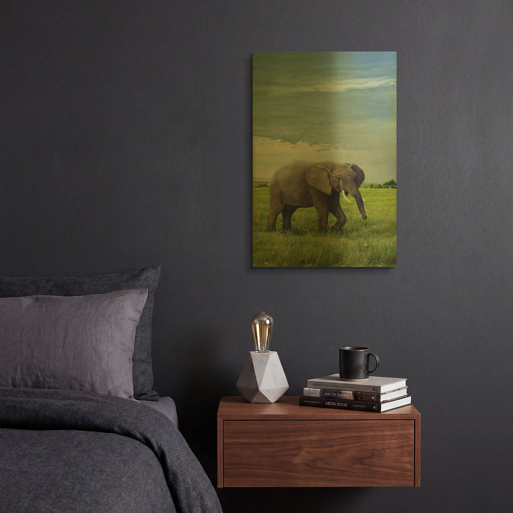 'Elephant' By Ron Parker Gold Metal Wall Art