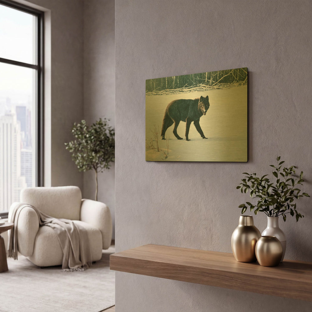 'Winter Morning' By Ron Parker Gold Metal Wall Art