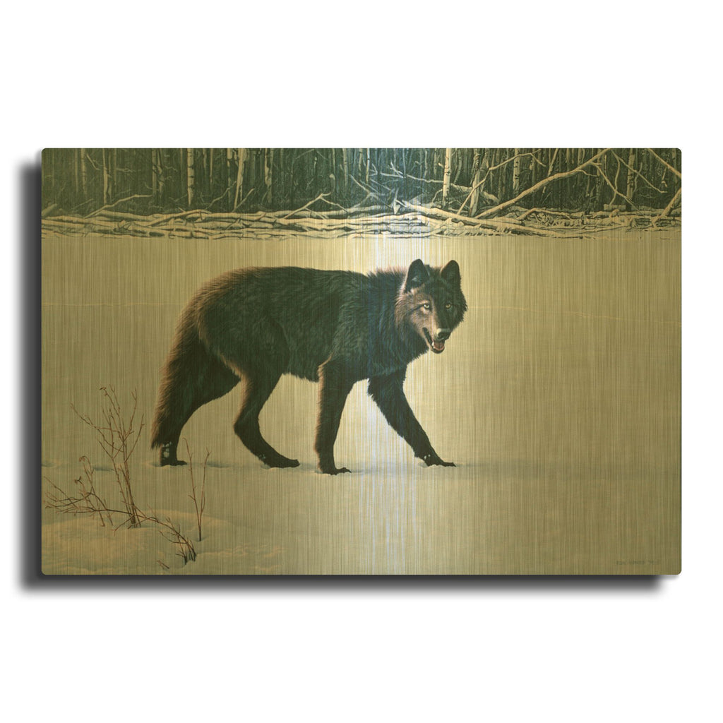 'Winter Morning' By Ron Parker Gold Metal Wall Art