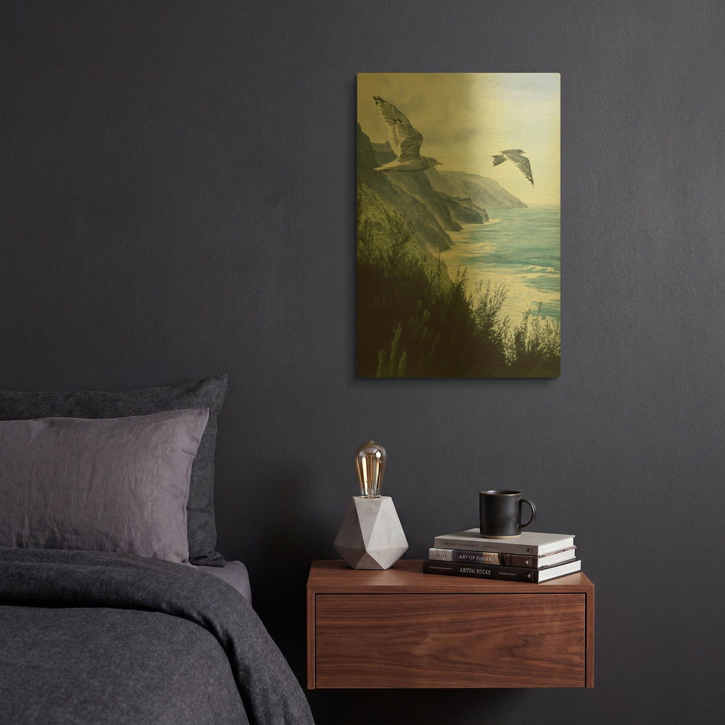 'Mew Gull' By Ron Parker Gold Metal Wall Art