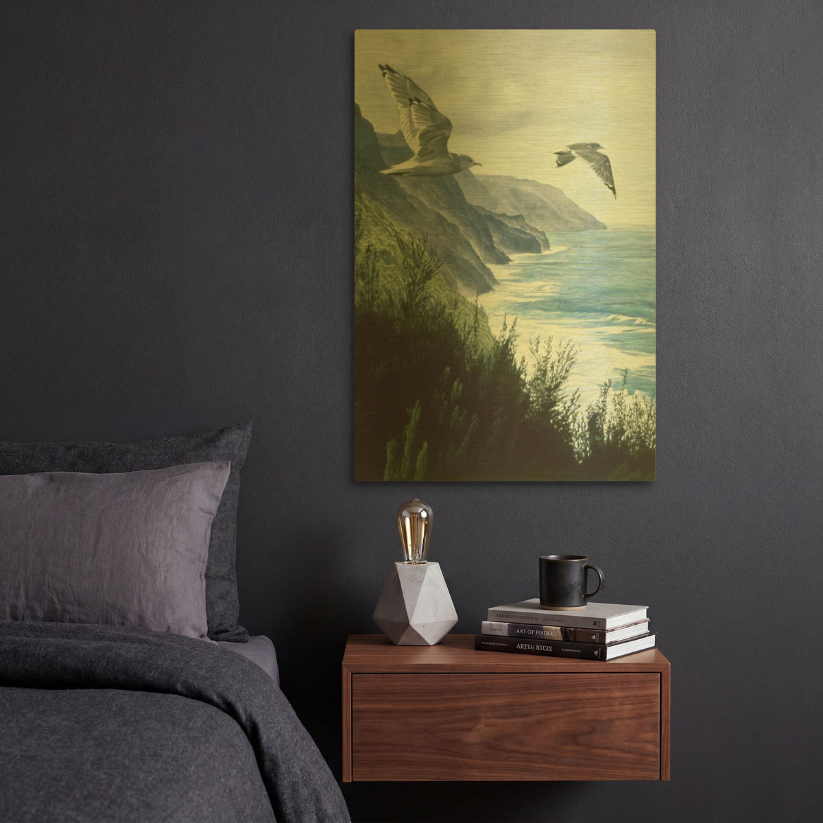'Mew Gull' By Ron Parker Gold Metal Wall Art
