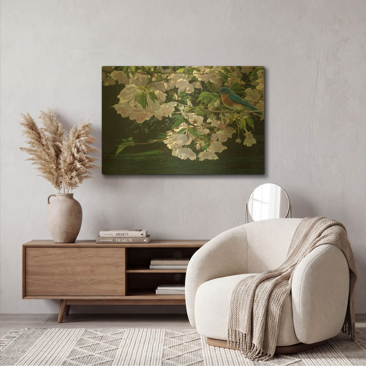 'Cherry Blossoms' By Ron Parker Gold Metal Wall Art