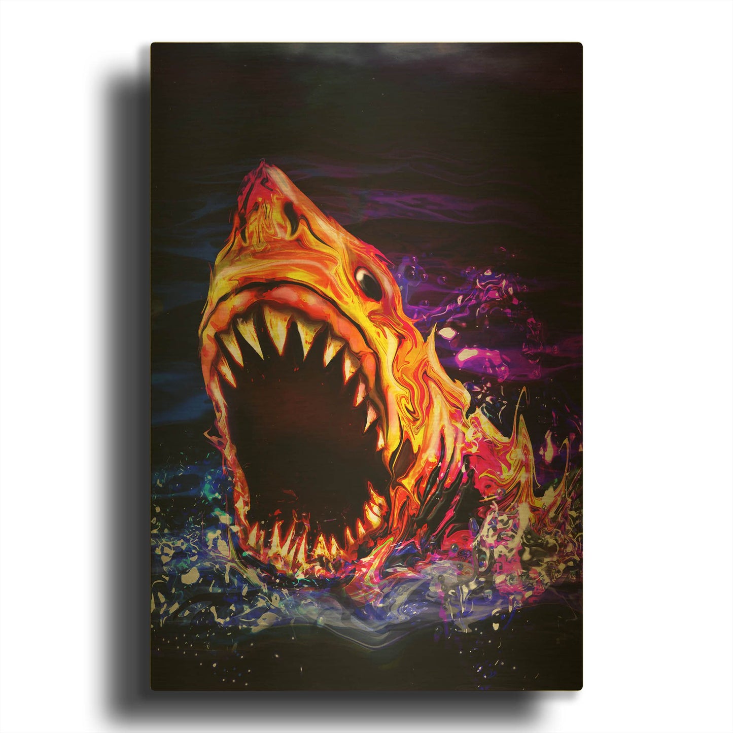 'Great White' By Michael Stewart Gold Metal Wall Art