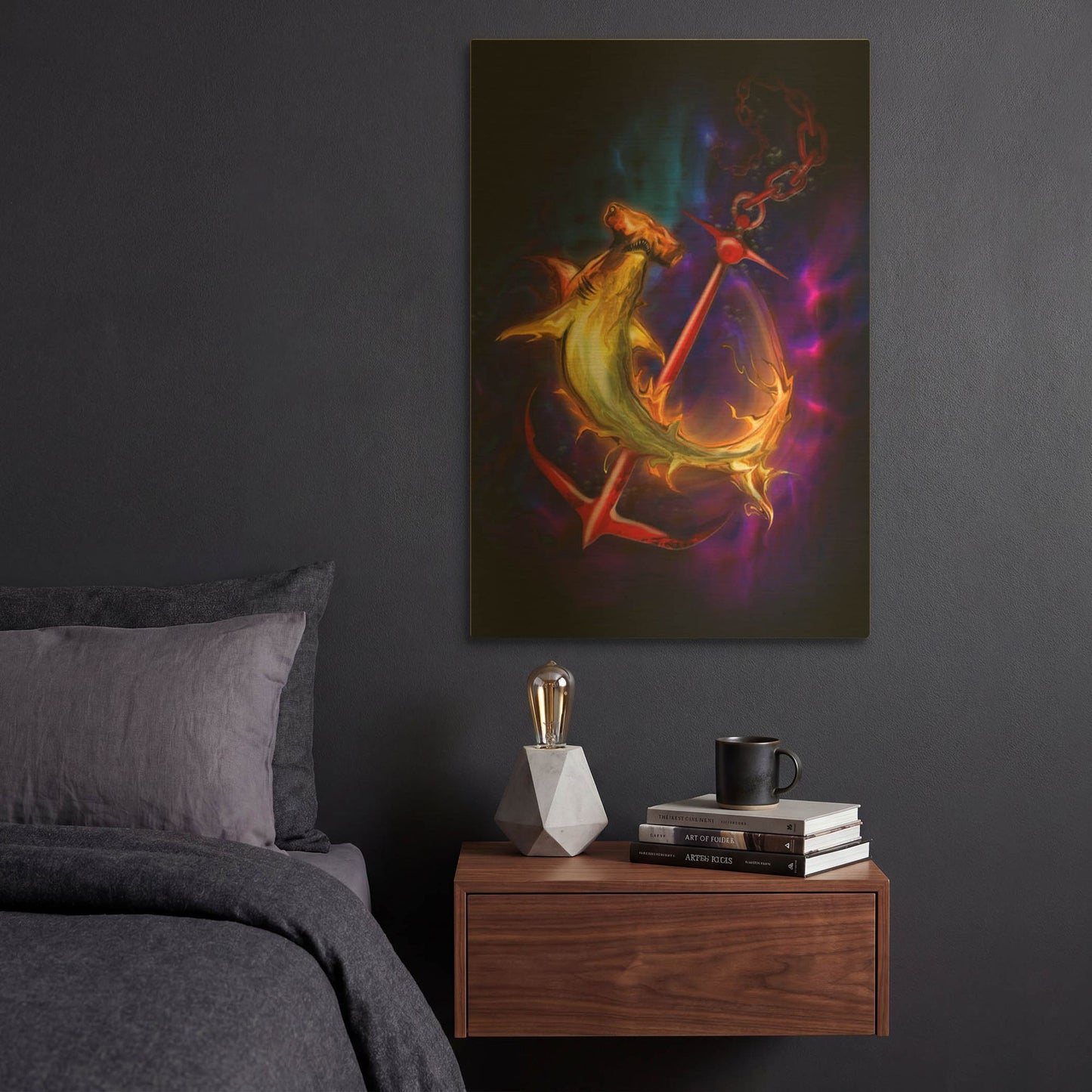 'Hammer Head' By Michael Stewart Gold Metal Wall Art
