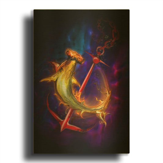 'Hammer Head' By Michael Stewart Gold Metal Wall Art