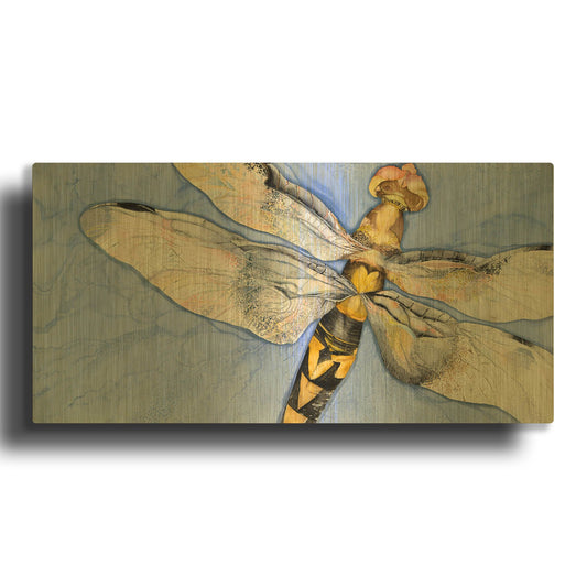 'Dragonfly' By Sharon Pitts Gold Metal Wall Art